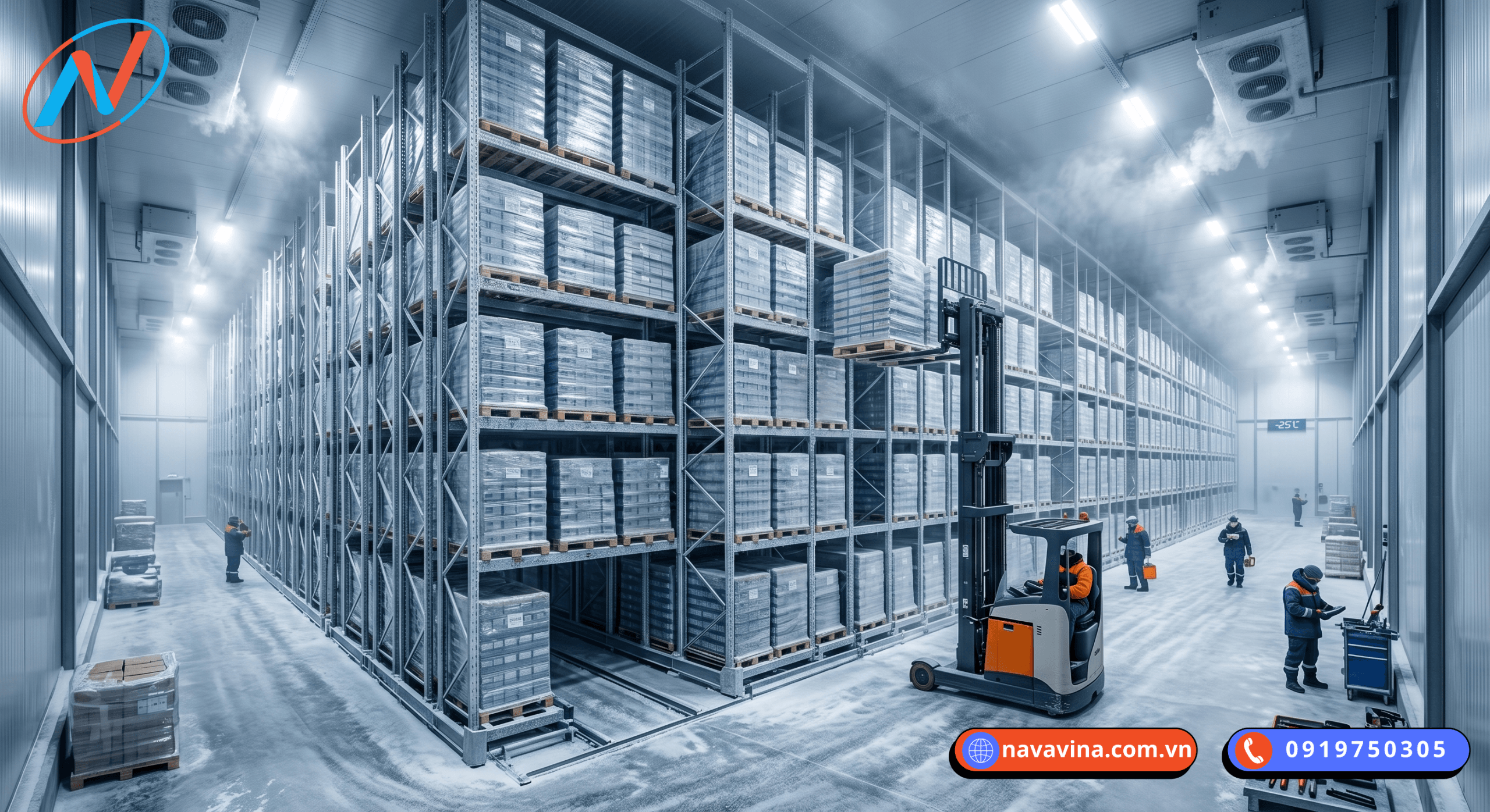 các loại kệ cho kho lạnh công nghiệp