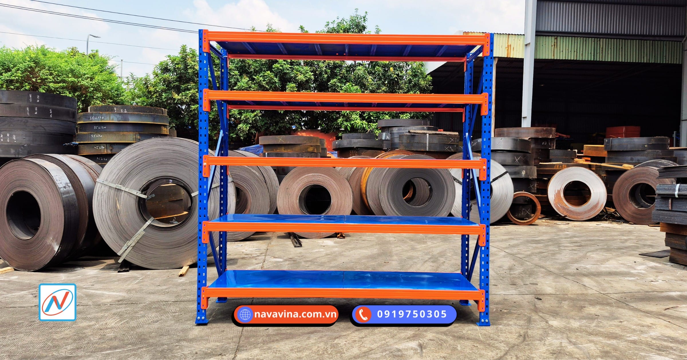 Kệ Trung Tải 5 Tầng – Giải Pháp Lưu Trữ Tối Đa Hóa Không Gian Kho Hàng