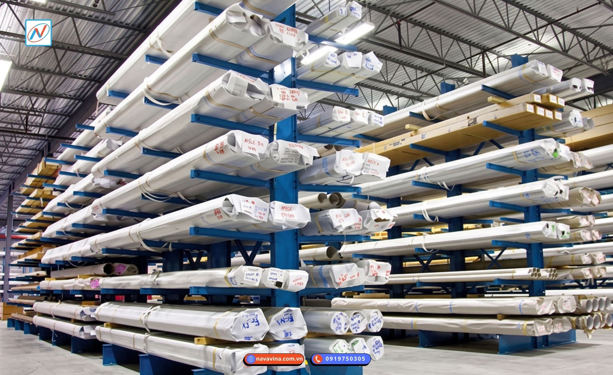 Lắp Đặt Kệ Tay Đỡ Cantilever – Nhà máy thép Hải Phòng